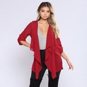 NWT- Fashion nova light as a feather jacket